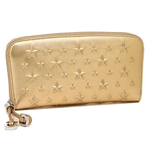 「プレミアム会員P10倍 2/22 23：59まで」 ジミーチュウ レディース 長財布 JIMMY CHOO FILIPA-EBN ゴールド
