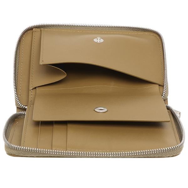★★★ JIL SANDER ブラウンレザー 二つ折り財布 JIL SANDER ジルサンダー 二つ折り財布 ミニ財布 ブラウン