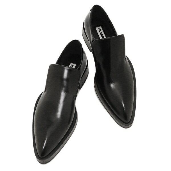 JIL SANDER ジルサンダー ローファー ポインテッドトゥ ブラック JIL SANDER ジルサンダー ローファー ポインテッドトゥ ブラック