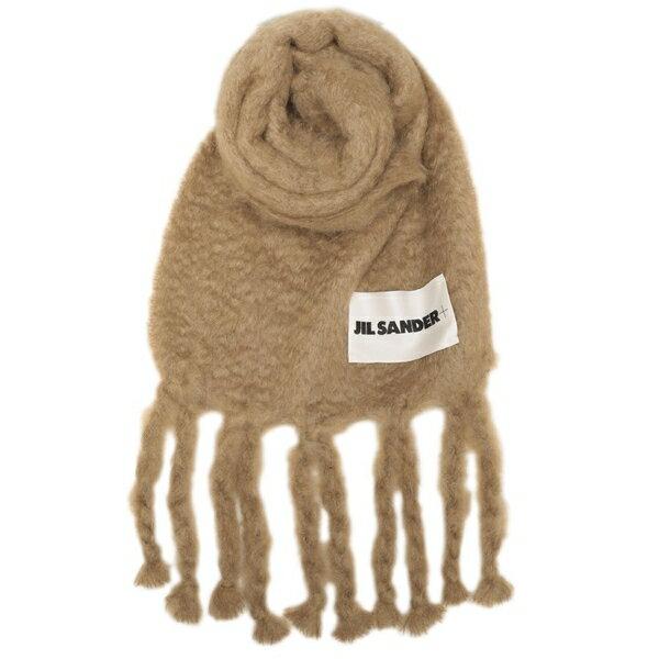 JIL SANDER（ジルサンダー） マフラー ワイド フリンジ モヘア ウール