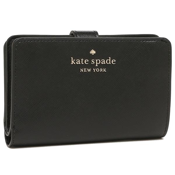 ケイトスペード KATE SPADE 二つ折り財布 ブラック レディース WLR00128 001 アウトレット :ks-wlr00128
