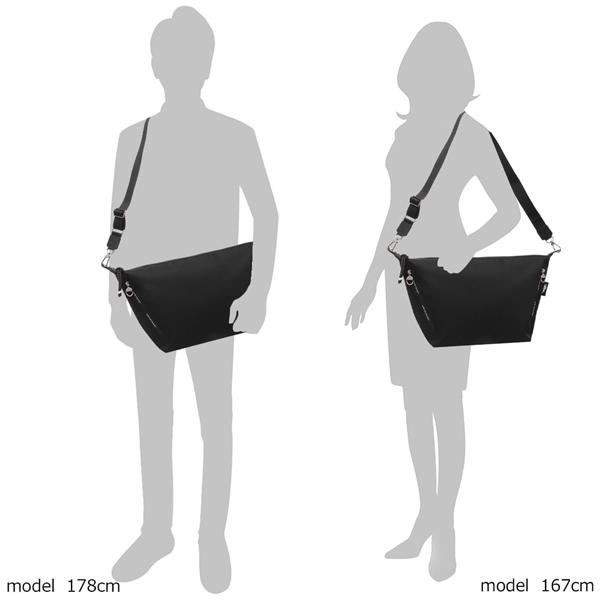 ロンシャン ショルダーバッグ プリアージュ エナジー ブラック メンズ レディース ユニセックス LONGCHAMP 10343 HSR 001 A4対応の画像