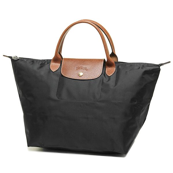 LONGCHAMP ロンシャン ル・プリアージュ M ブラック カスタム 美品 LONGCHAMP（ロンシャン） ハンドバッグ ル プリアージュ オリジナル M