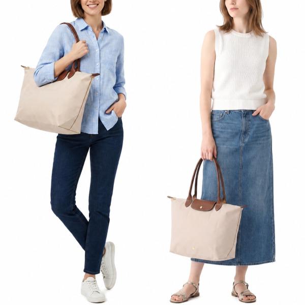 LONGCHAMP（ロンシャン） トートバッグ ル プリアージュ L ベージュ