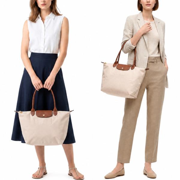 LONGCHAMP（ロンシャン） トートバッグ ル プリアージュ L ベージュ