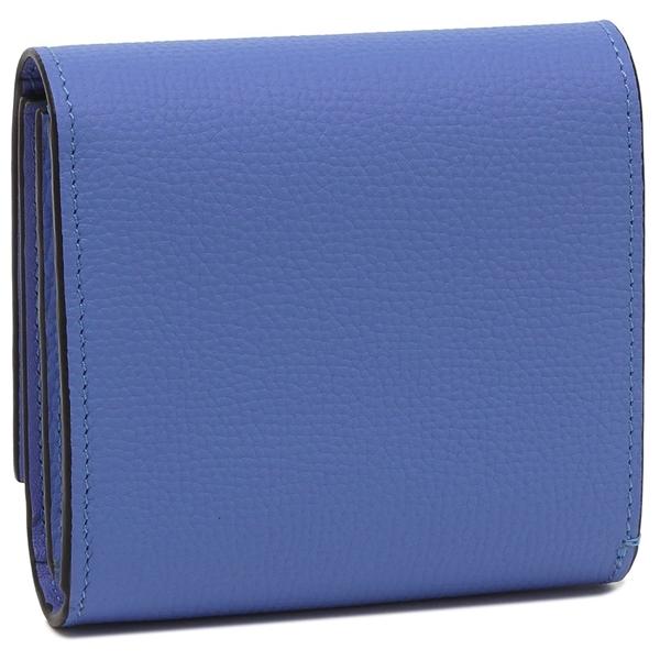 LOEWE ロエベ 二つ折り財布 アナグラムコンパクト ミニ財布 ブルー 