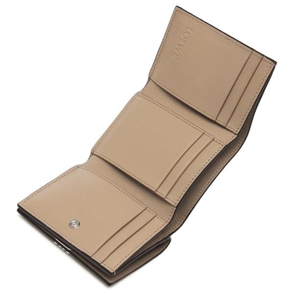 LOEWE ベージュ 三つ折り財布