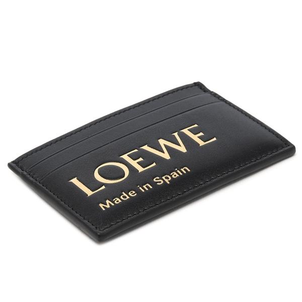 LOEWE ロエベ カードケース 定期入れ ロゴ ブラック メンズ LOEWE ロエベ カードケース 定期入れ ロゴ ブラック メンズ