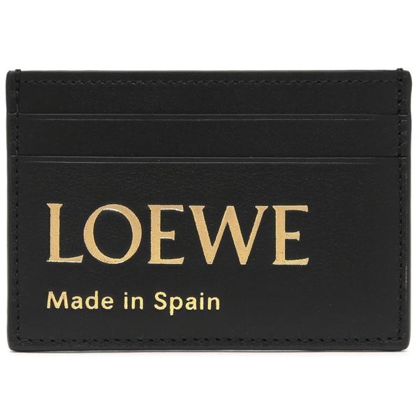 LOEWE ロエベ カードケース 定期入れ ロゴ ブラック メンズ LOEWE ロエベ カードケース 定期入れ ロゴ ブラック メンズ