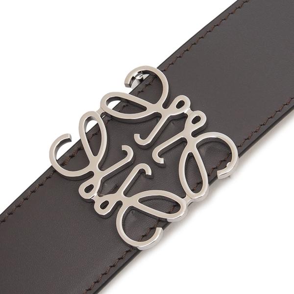 LOEWE ロエベ ベルト リバーシブルアナグラム 4cm グレー メンズ LOEWE ロエベ ベルト リバーシブルアナグラム 4cm グレー メンズ