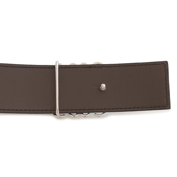 LOEWE ロエベ ベルト リバーシブルアナグラム 4cm グレー メンズ