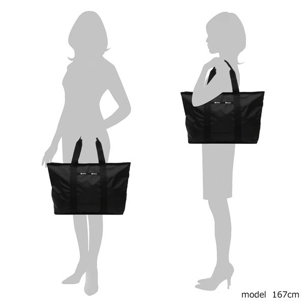 レスポートサック トートバッグ ポーチ付 LESPORTSAC ブラック レディース 1379 C509 EW PACKABLE TOTE L JET BLACK A4対応の画像