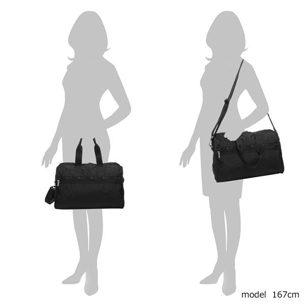 レスポートサック ボストンバッグ デラックスウィークエンダー MED ブラック レディース LESPORTSAC 4318 R086 A4対応の画像