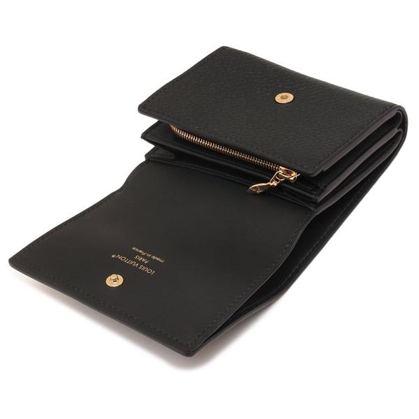 ルイヴィトン 二つ折り財布 ポルトフォイユ カプシーヌ タイニー LVロゴ ミニ財布 ブラック レディース LOUIS VUITTON M12149 | LOUIS VUITTON | 03