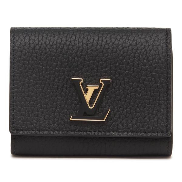 ルイヴィトン 二つ折り財布 ポルトフォイユ カプシーヌ タイニー LVロゴ ミニ財布 ブラック レディース LOUIS VUITTON M12149 | LOUIS VUITTON | 04