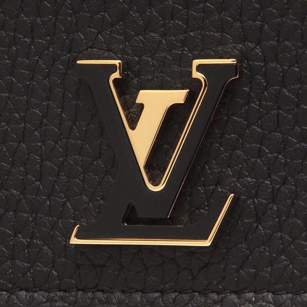 ルイヴィトン 二つ折り財布 ポルトフォイユ カプシーヌ タイニー LVロゴ ミニ財布 ブラック レディース LOUIS VUITTON M12149 | LOUIS VUITTON | 05