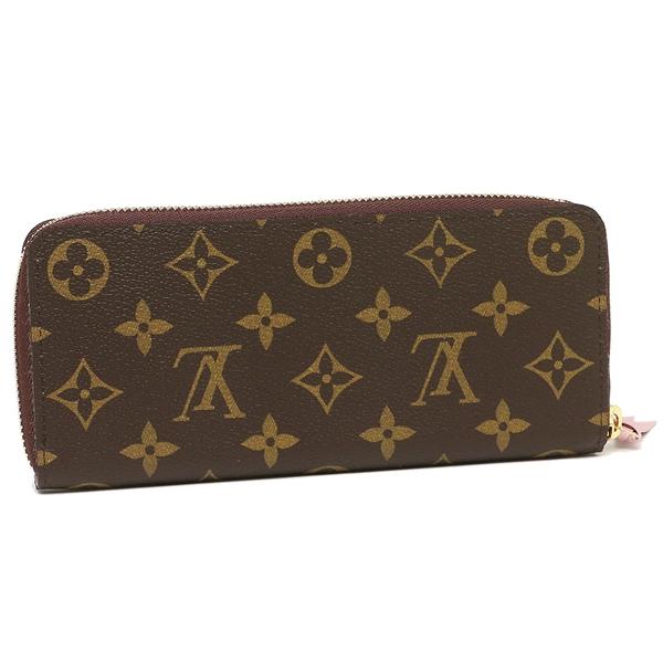 ルイヴィトン 長財布 レディース LOUIS VUITTON M61298 ブラウン ライトピンクの画像