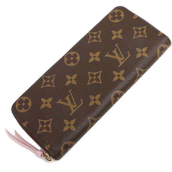ルイヴィトン 長財布 レディース LOUIS VUITTON M61298 ブラウン ライトピンクの画像