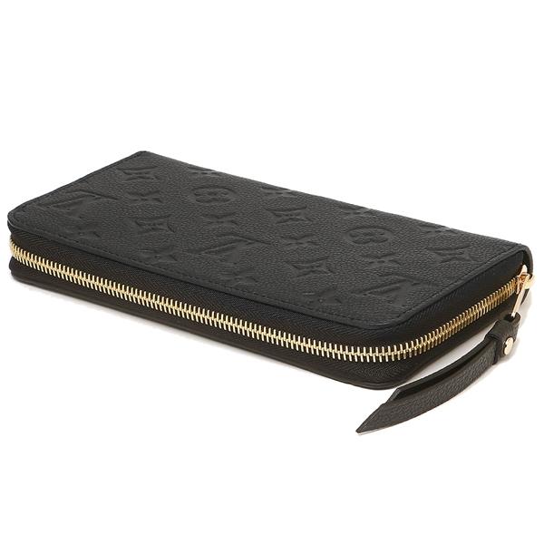 Louis Vuitton ブラック 長財布 LOUIS VUITTON◇長財布/レザー/BLK/モノグラム/メンズ