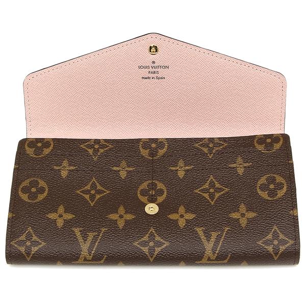 ルイヴィトン 長財布 LOUIS VUITTON M62235 ブラウン/ピンクの画像