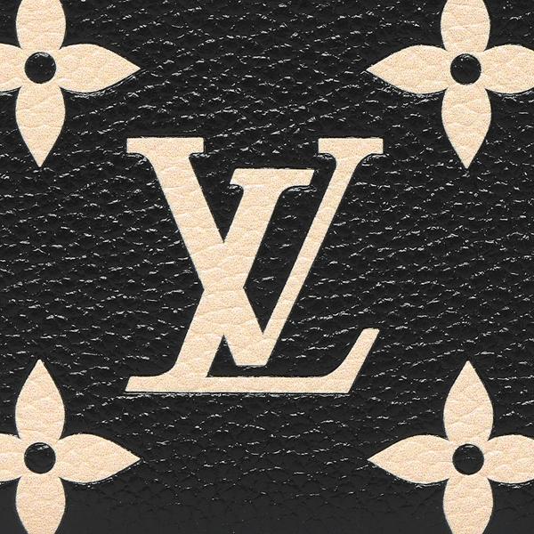 ルイヴィトン コインケース キーケース ポシェットクレ モノグラムアンプラント ブラック レディース LOUIS VUITTON M80885の画像