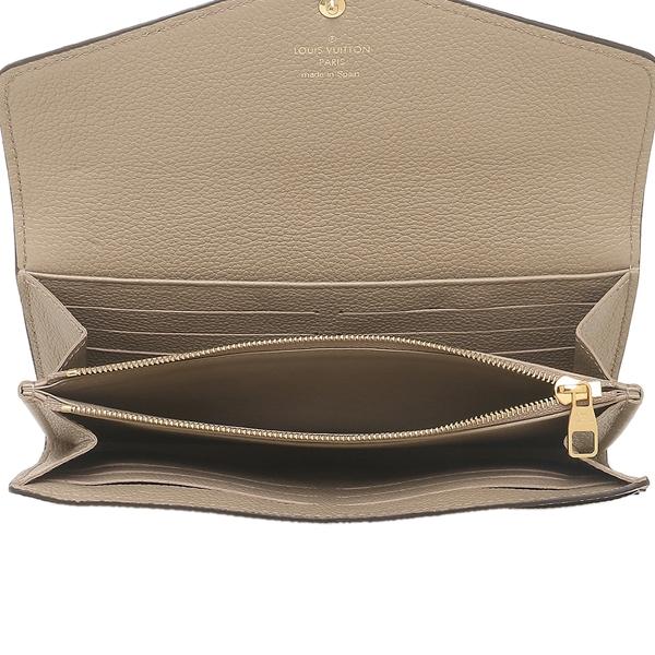 ルイヴィトン 長財布 ポルトフォイユサラNM モノグラム ベージュ レディース LOUIS VUITTON M81049の画像