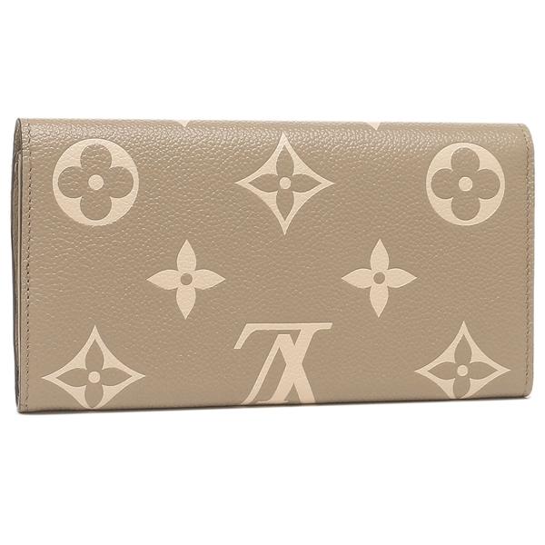 ルイヴィトン 長財布 ポルトフォイユサラNM モノグラム ベージュ レディース LOUIS VUITTON M81049の画像