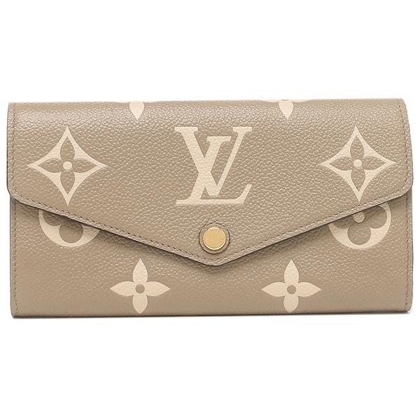 ルイヴィトン 長財布 ポルトフォイユサラNM モノグラム ベージュ レディース LOUIS VUITTON M81049の画像