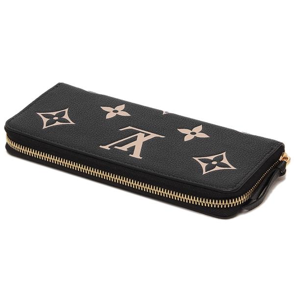 ア*ン様 ルイヴィトン ポルトフォイユ クレマンス アンプラント 黒 長財布 M ルイヴィトン 財布 LOUIS VUITTON M60171 モノグラムアンプラント