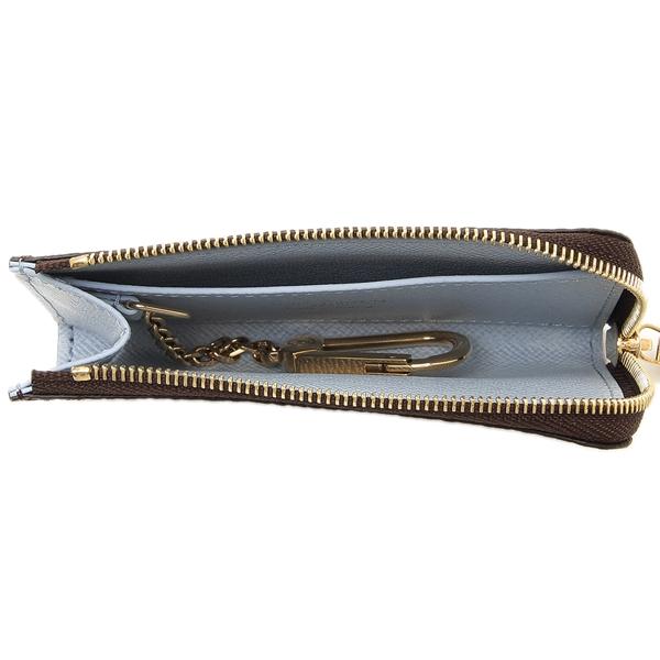 ルイヴィトン 小銭入れ コインケース キーケース ポルトクレノア カードケース ブラウン ブルー レディース LOUIS VUITTON M83612の画像