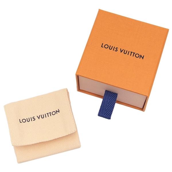 LOUIS VUITTON シルバー 片耳用ピアス 片耳1個 ルイヴィトン メンズ フープ ピアス モノグラム (Louis