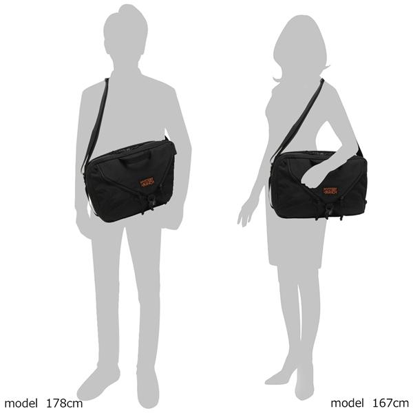 ミステリーランチ MYSTERY RANCH ショルダーバッグ 3 WAY 18 SHOLDER BAG スリーウェイ18 18L 112902 001 BLACK メンズ レディース A4対応の画像