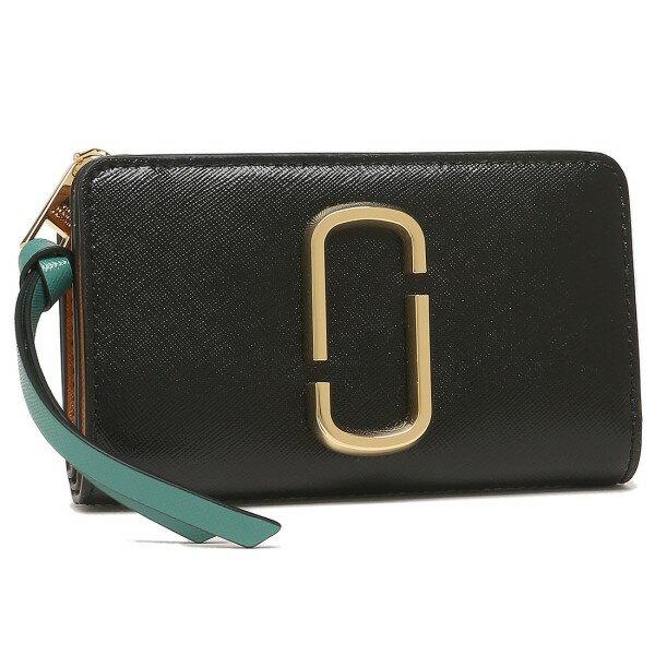 MARC JACOBS 二つ折り財布 Marc Jacobs ロゴ 2つ折り財布 ペブルレザー ユニセックス (MARC