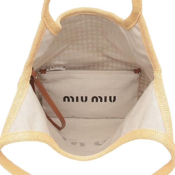 MIU MIU ベージュハンドバッグ miu ミュウミュウ リボン ベージュ ピンク レザー ハンドバッグ