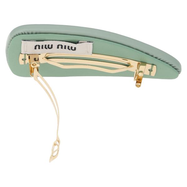 MIUMIU パテントレザー ヘアクリップ バレッタ miu miu（ミュウミュウ） ヘアクリップ バレッタ パテントレザー ヘア