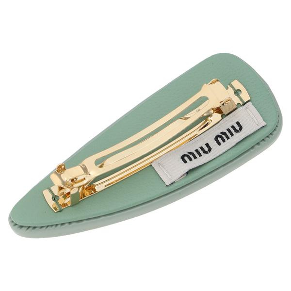 MIUMIU パテントレザー ヘアクリップ バレッタ miu miu（ミュウミュウ） ヘアクリップ バレッタ パテントレザー ヘア