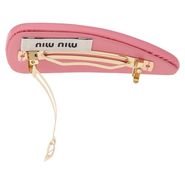 miu miu（ミュウミュウ） ヘアクリップ バレッタ パテントレザー ヘア