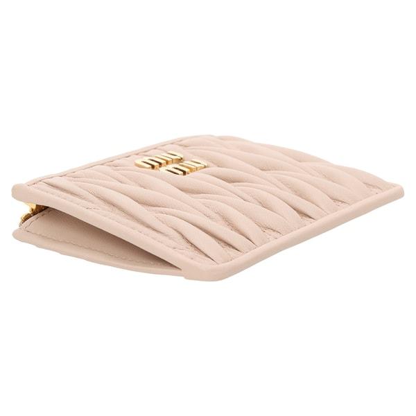 専用　MIUMIU マテラッセ ピンクベージュ ケース 8801 miu miu（ミュウミュウ） カードケース ミヌテリア マテラッセ ナッパ