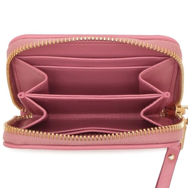 ミュウミュウ 小銭入れ コインケース カードケース マテラッセ ピンク レディース MIU MIU 5MM268 AFPP F0638の画像