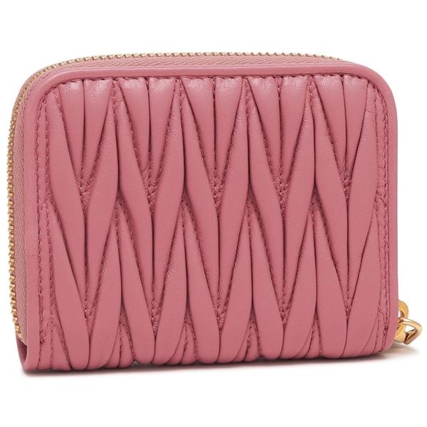 ミュウミュウ 小銭入れ コインケース カードケース マテラッセ ピンク レディース MIU MIU 5MM268 AFPP F0638の画像