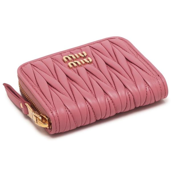 ミュウミュウ 小銭入れ コインケース カードケース マテラッセ ピンク レディース MIU MIU 5MM268 AFPP F0638の画像