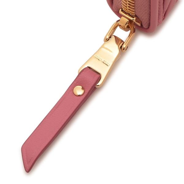 ミュウミュウ 小銭入れ コインケース カードケース マテラッセ ピンク レディース MIU MIU 5MM268 AFPP F0638の画像