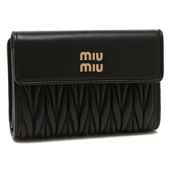 miu ミュウミュウ 二つ折り財布 マテラッセ レディース MIU