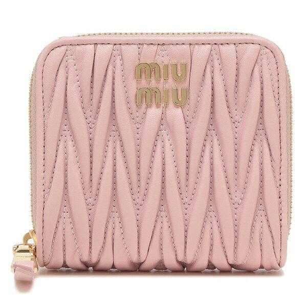 miu miu（ミュウミュウ） 二つ折り財布 マテラッセ ミニ財布