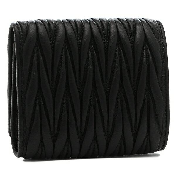 miu ミュウミュウ 三つ折り財布 マテラッセレザー ミニ財布