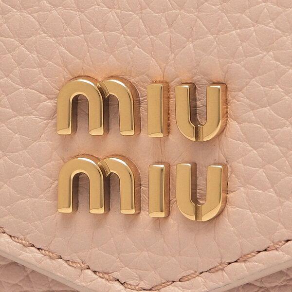 miu miu（ミュウミュウ） 三つ折り財布 ヴィッテロダイノレザー ミニ