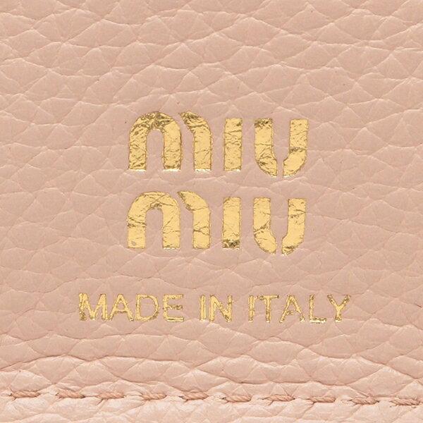 miu miu（ミュウミュウ） 三つ折り財布 ヴィッテロダイノレザー ミニ