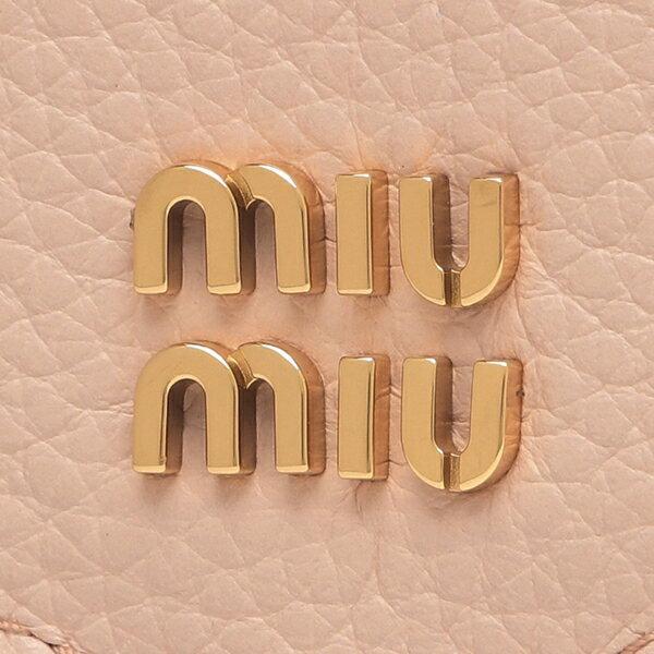 miu miu（ミュウミュウ） 三つ折り財布 ヴィッテロダイノレザー ミニ