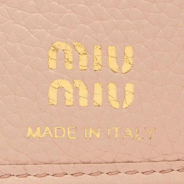 miu miu（ミュウミュウ） 三つ折り財布 ヴィッテロダイノレザー ミニ