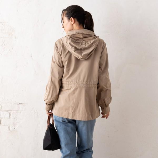 モンクレール ブルゾン エネット ベージュ レディース MONCLER 1A00087 5979X 202 ENET SHORT PARKA BEIGEの画像